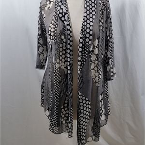 Mixed Mesh Cardigan by Mirror Image. SIZE 1X #248